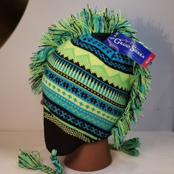 Fringed tribal print hat - Picture 6 of 6